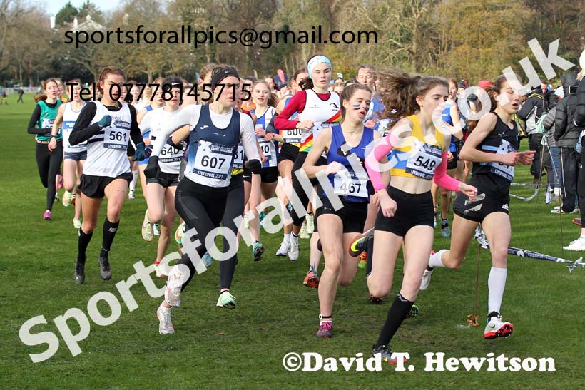 Womens under-17s and under-20s, European Cross Country Championships Trials, Sefton Park, Liverpool. Photo: David T. Hewitson/Sports for All Pics